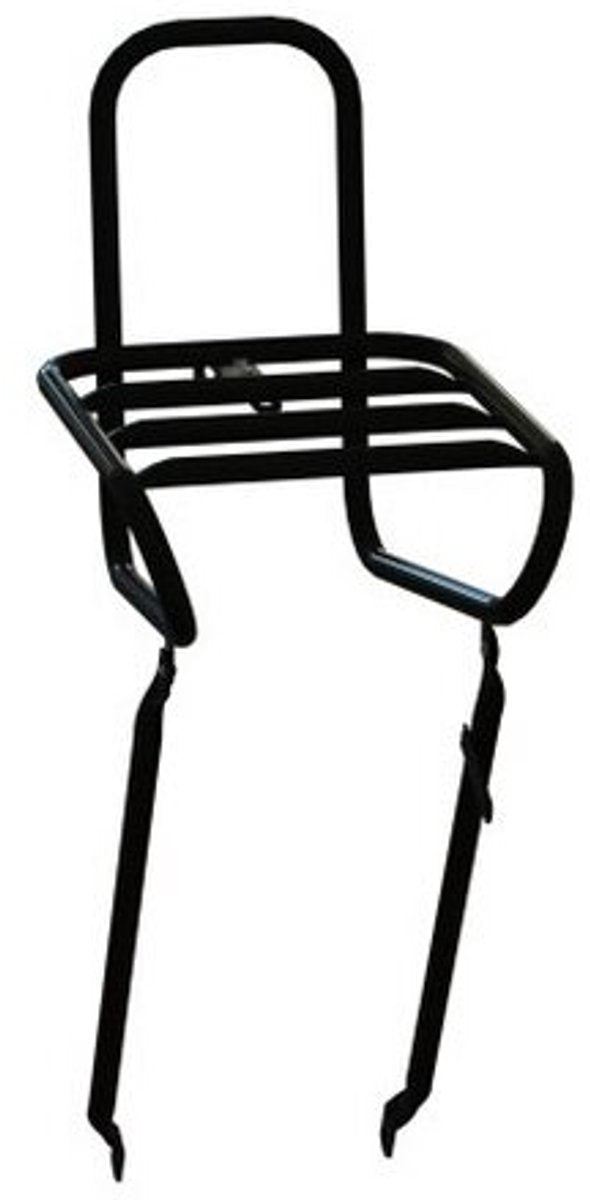 Steco porte-bagages avant lisse 25cm boulon de couronne noir mat
