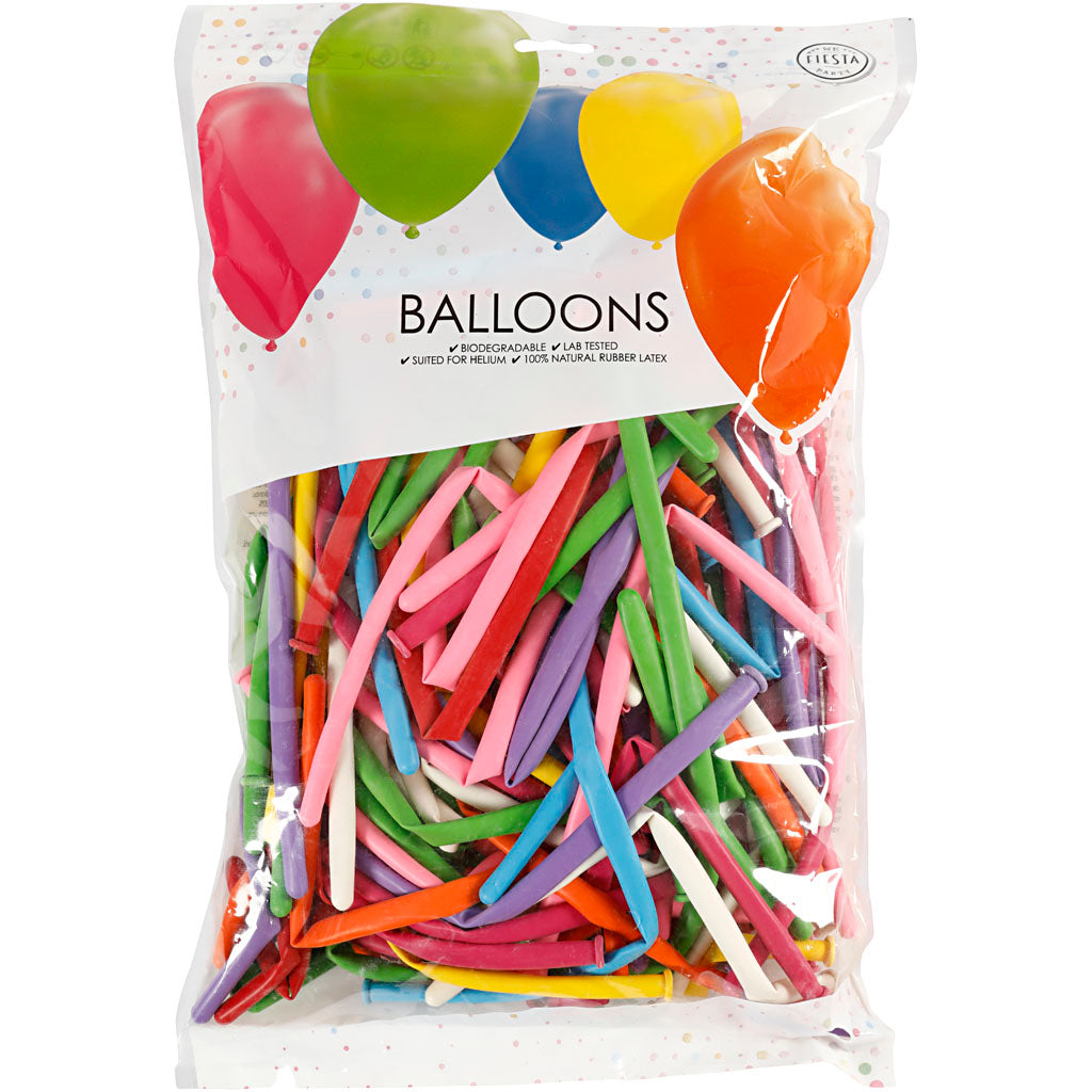 Ballons Creativ company, modelage, l: 152 cm, 100 pièces 1 boîte