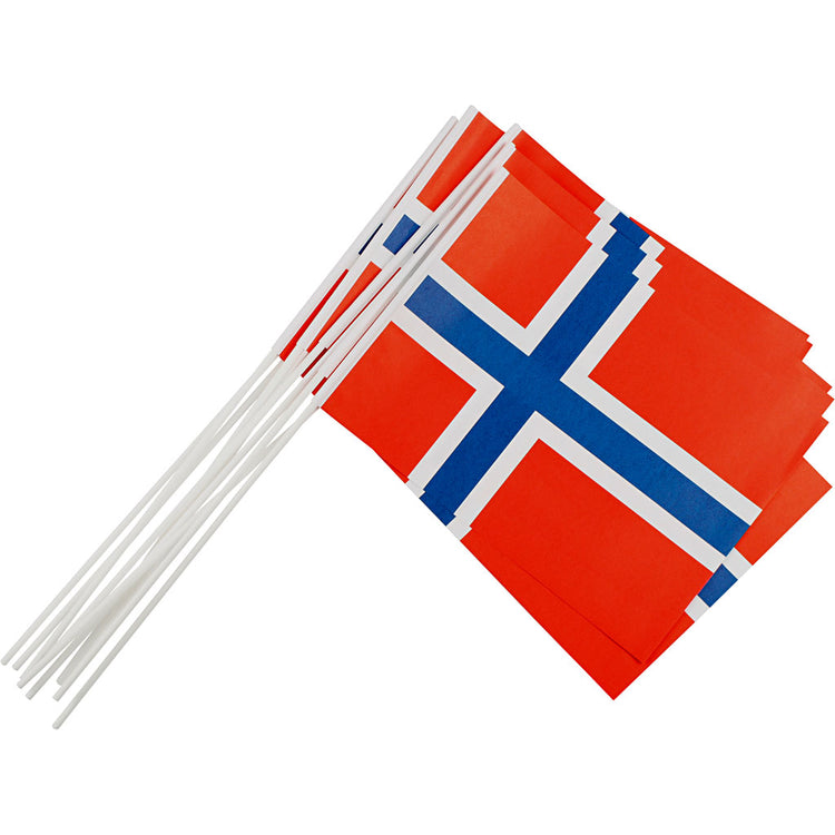 Drapeaux, DIM 20x25 cm, 10 pièces 1 boîte, Norvège