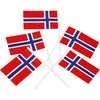 Bâtonnet à cocktail Snack Flag, taille 30x50 mm, 100 pièces 1 boîte, Norvège