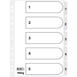 Onglets mylar office depot carton a4 170g blanc 1-5 11 trous