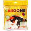 Ballons Creativ company, ronds, d 23-26 cm, noir, orange, blanc, 100 pièces 1 boîte
