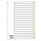 Onglets office depot carton a4 100g beige 20 pièces 11 trous