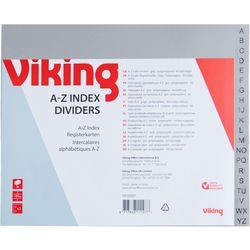 Onglets office depot pp a5 120microns gris 20set 2 trous a-z