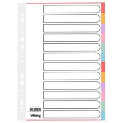 Onglets colorés inscriptibles od 28428 nbsp; carton manille a4 12onglets
