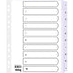 Onglets mylar office depot carton a4 170g transparent 1-10 11 trous