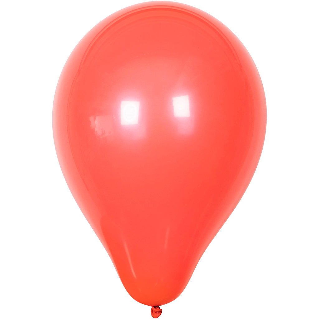 Ballons Creativ company, ronds, d 23 cm, rouges, 10 pièces 1 boîte