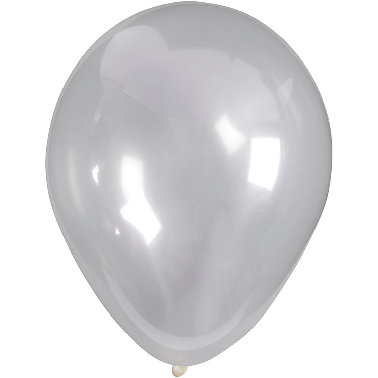 Ballons Creativ company, ronds, d 23 cm, transparents, 10 pièces 1 boîte