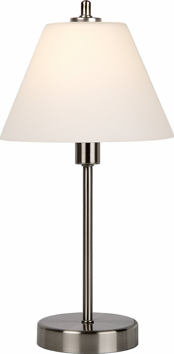 Lucide touch - lampe de table - ø 22 cm - 1xe14 - chrome mat