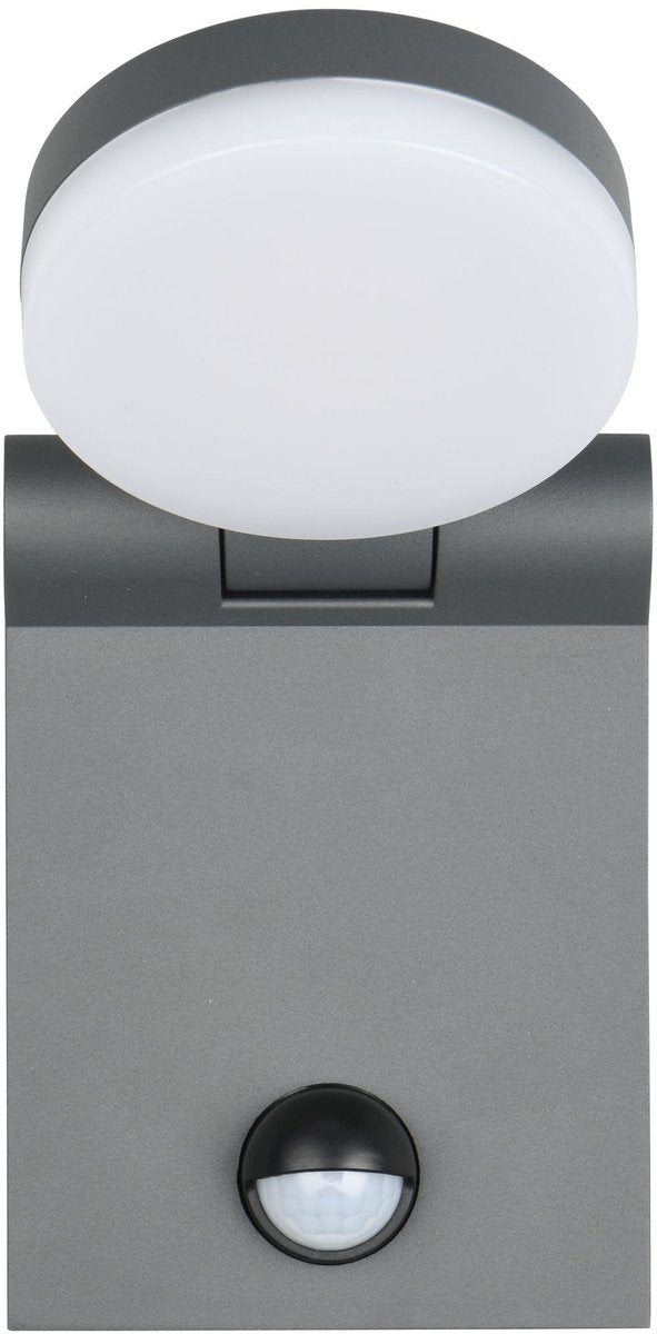 Trio adour - applique - anthracite - incl. 1x SMD 7,5W - couleur de lumière réglable - détecteur de mouvement - éclairage extérieur - IP44