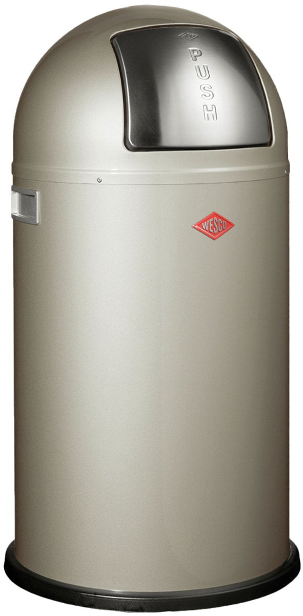Poubelle pushboy Wesco | 50 litres | métal - maillechort | poubelle - fabriquée en Allemagne