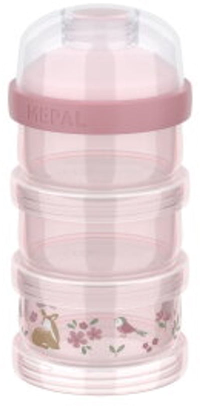Tour de lait en poudre Mepal mio 3 pièces Little Dutch - 360 ml - joint hermétique avec bouchon shaker - conservation et dosage multifonctionnels - jardin féérique