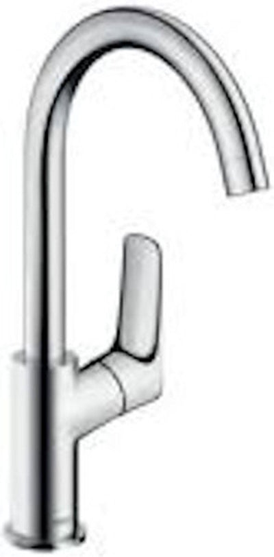 Hansgrohe Logis - mitigeur de lavabo - commande monocommande - sans vidage - 210 mm - bec pivotant - chrome