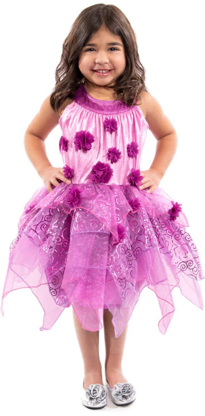 Petites aventures – robe féerique fleurs violettes – taille 110-122