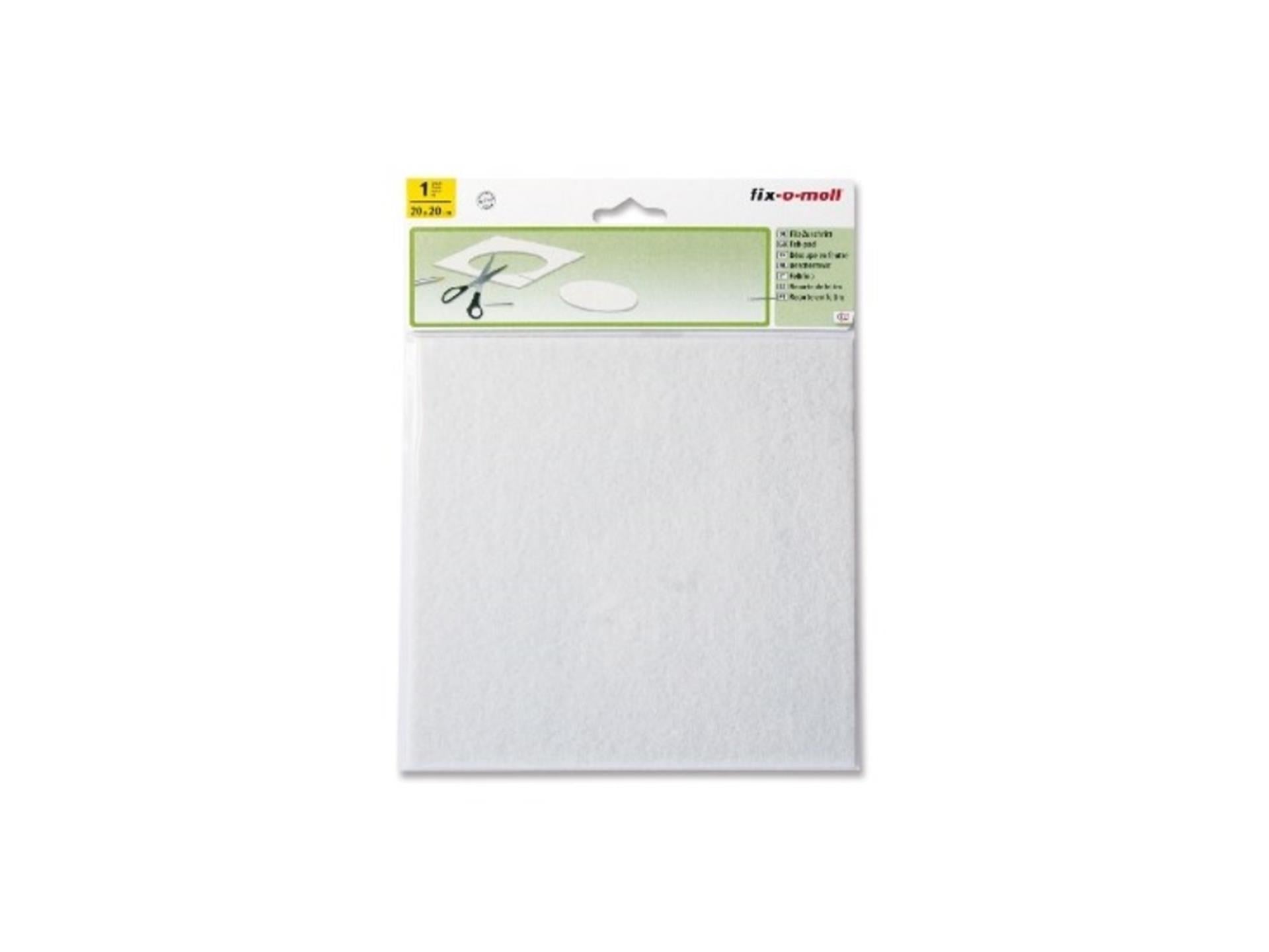 Planeur en feutre Fix-o-moll 20x20cm blanc