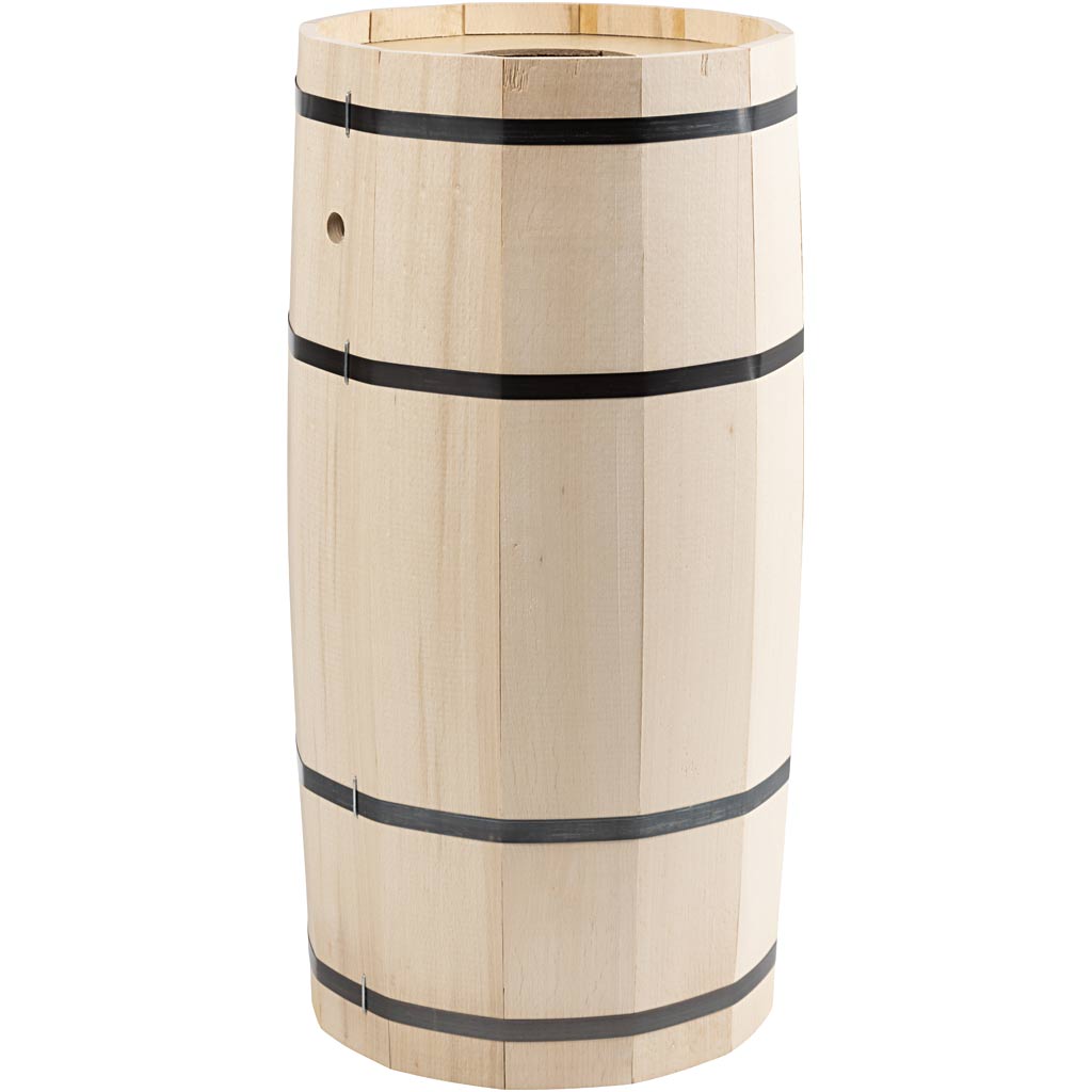 Fût de carnaval, hêtre, h : 54 cm, d 26 cm, grand, 1 pièce