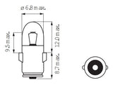 Bosma Lamp 6V 1.2W BA7S - afbeelding 2