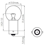 Bosma Lamp 6V-7.5W BA9S - afbeelding 2