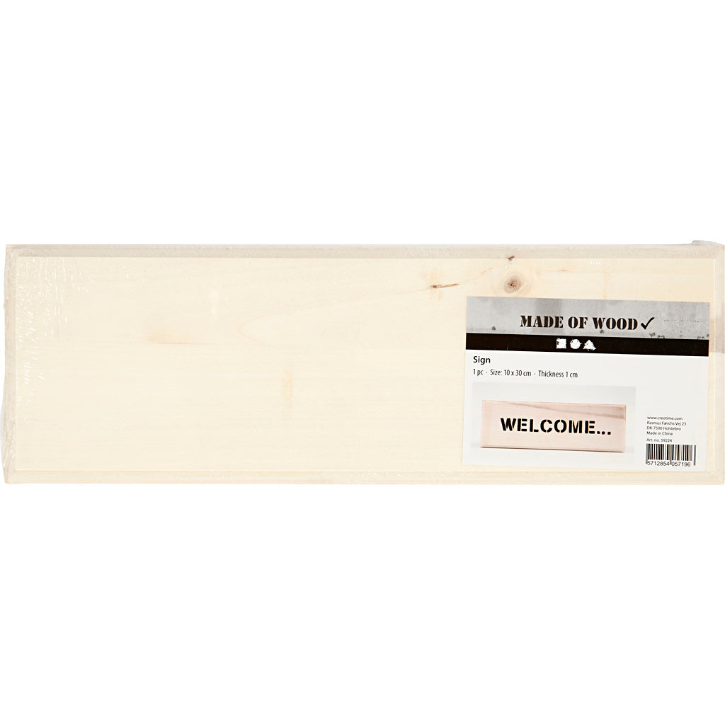 Bouclier Creativ company, taille 10x30 cm, épaisseur 1 cm, 1 pièce