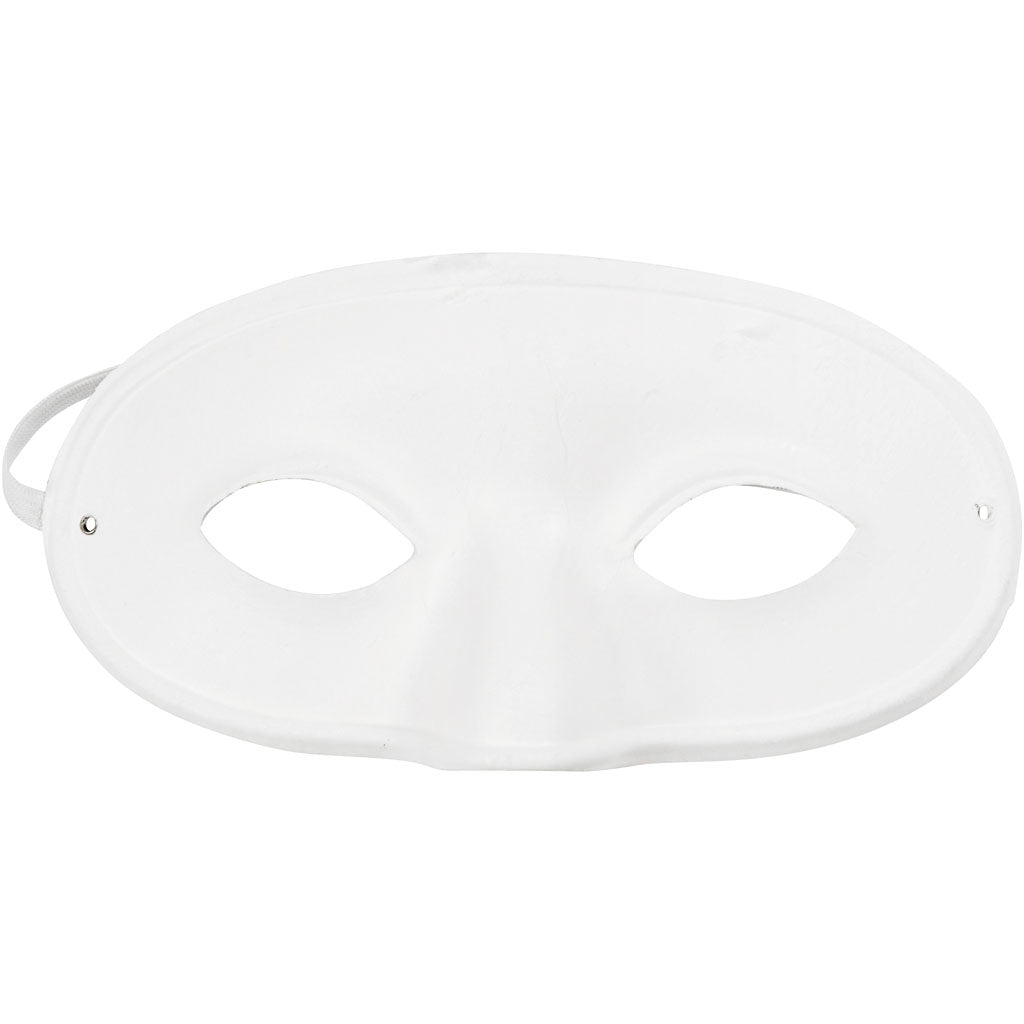 Creativ Company Mask, H: 9,5 cm, B: 18,5 cm, blanc, 10 pièces 1 boîte