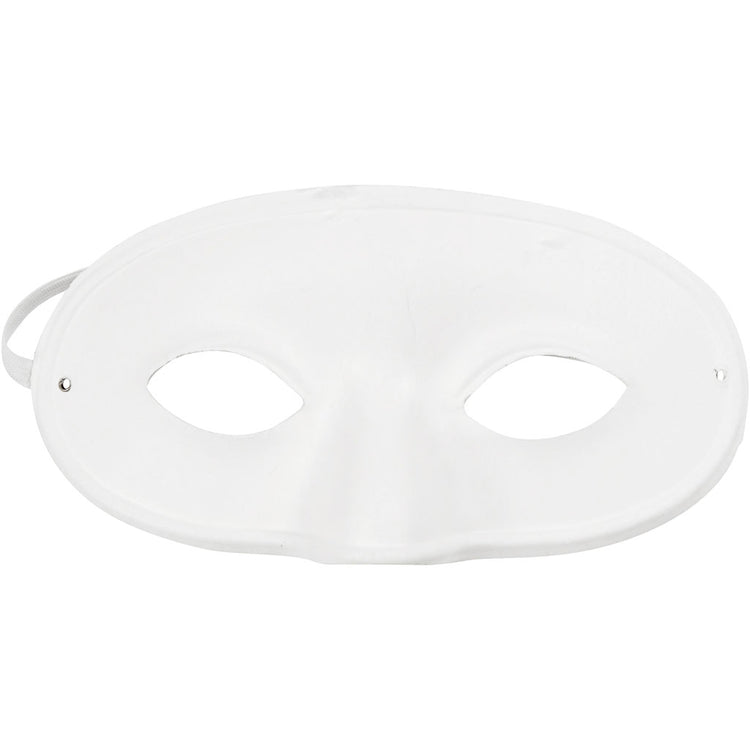 Creativ Company Mask, H: 9,5 cm, B: 18,5 cm, blanc, 10 pièces 1 boîte