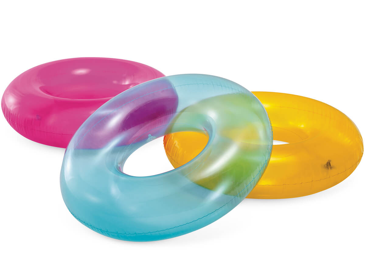 Rose de piscine coloré transparent Intex