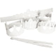 Couronnes Creativ company, h : 10-16,5 cm, l : 60 cm, 230 g, blanc, 5 pièces 1 boîte
