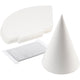Cône Creativ company, h : 23 cm, d 16,5 cm, 230 g, blanc, 50 pièces 1 boîte
