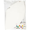 Cône Creativ company, h : 23 cm, d 16,5 cm, 230 g, blanc, 50 pièces 1 boîte
