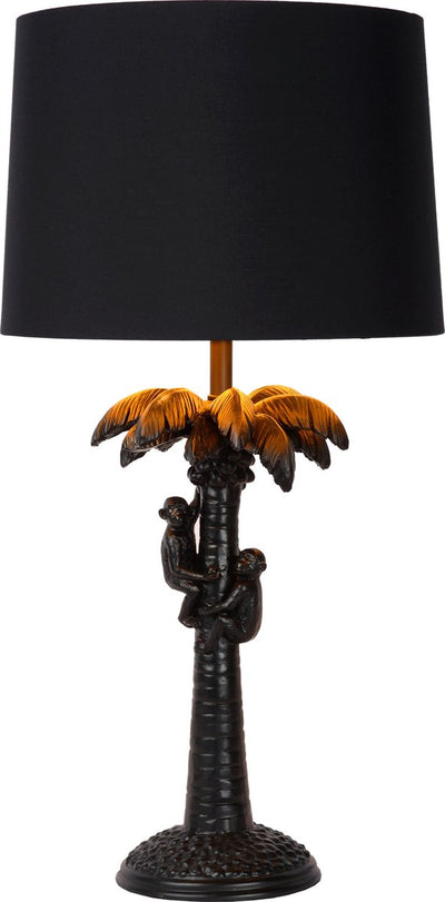 Lucide extravaganza coco - lampe de table - ø 30,5 cm - 1xe27 - noir