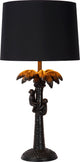 Lucide extravaganza coco - lampe de table - ø 30,5 cm - 1xe27 - noir