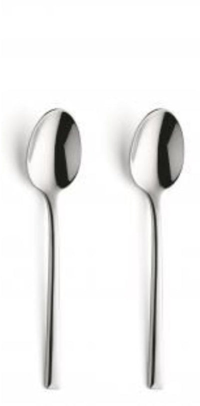 Amefa metropole - Set de cuillères à dessert 2 pièces - brillant - couleur argent