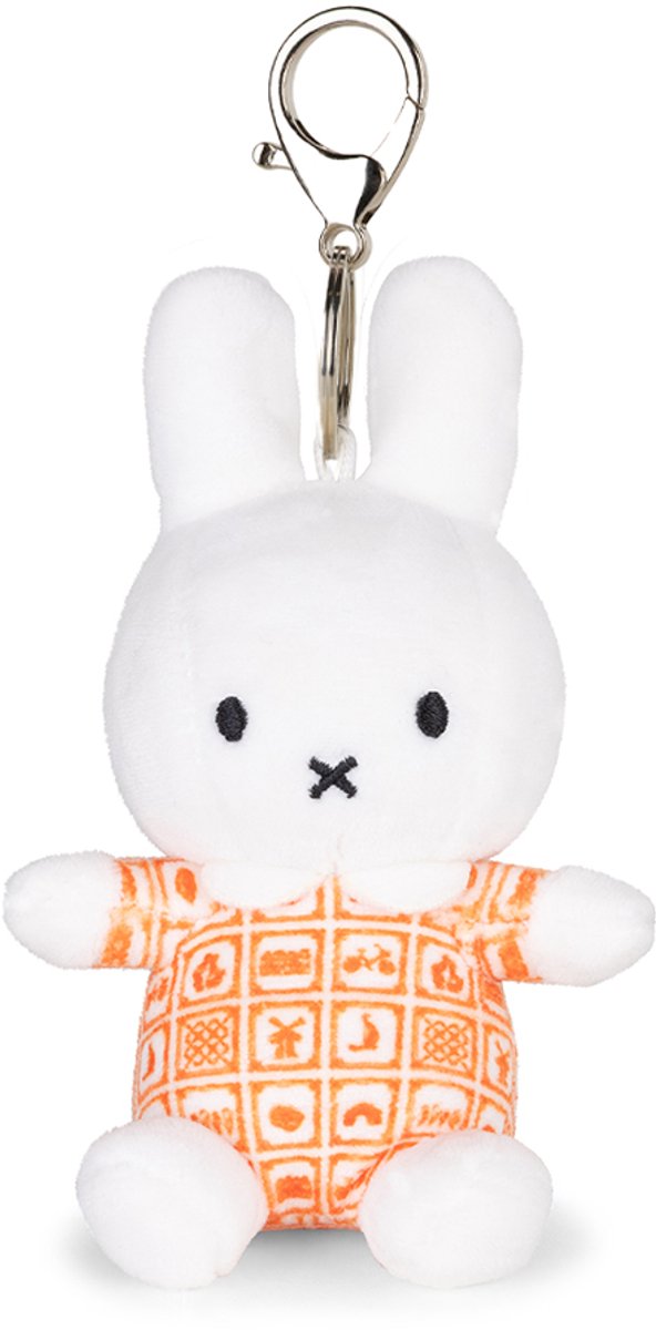 Bon ton toys Miffy - porte-clés orange hollandais - 10 cm - 4''