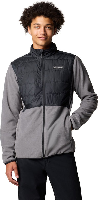 Gilet d'extérieur Columbia Basin Butte™ Full Zip Fleece II pour hommes - gris ville, noir - taille s