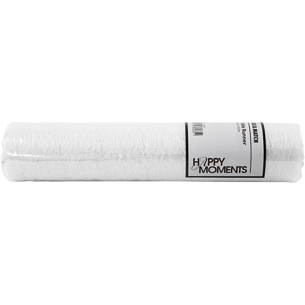 Chemins de table Creativ company, l: 30 cm, blanc, 10 m 1 rouleau