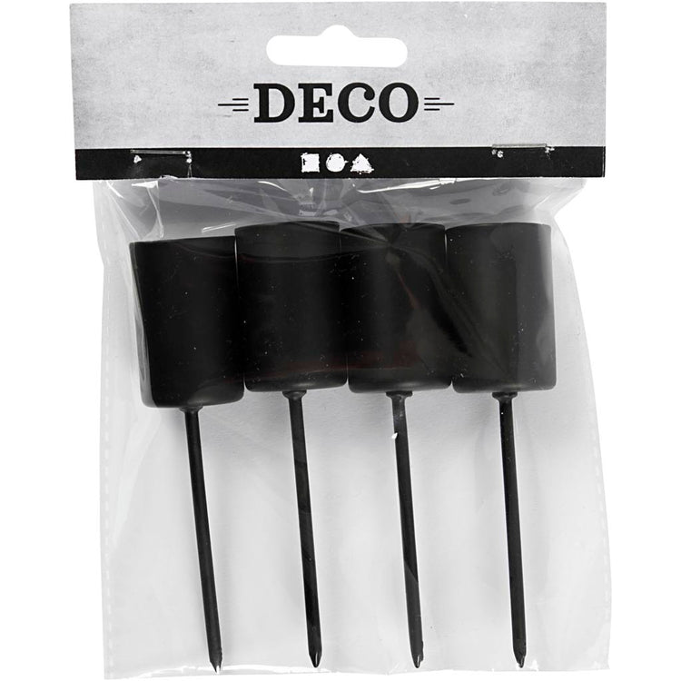 Bougeoir Creativ company, h : 9,5 cm, d 22,5 mm, 4 pièces 1 boîte