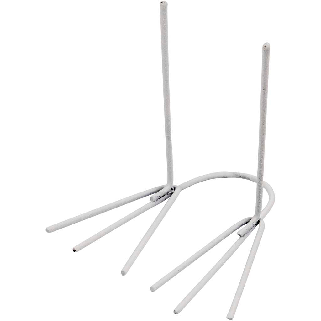 Creativ company pattes de poulet, h : 4,5 cm, l : 2,5 cm, blanc, 20 paires 1 boîte