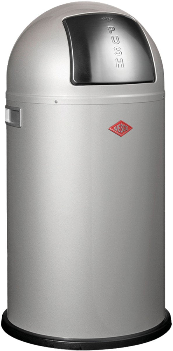Poubelle pushboy Wesco | 50 litres | métal - argent | poubelle - fabriquée en Allemagne