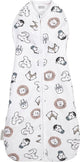 Meyco gigoteuse d'emmaillotage bébé animal cocon - multicolore - 4-8 mois - 70 cm - 0,3 tog