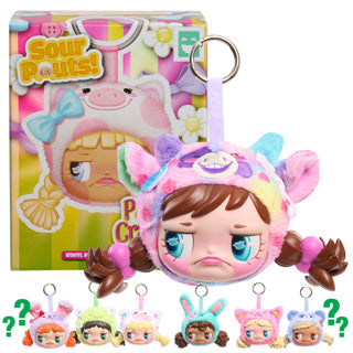 Porte-clés en peluche en vinyle Spectron happy haul sour moues
