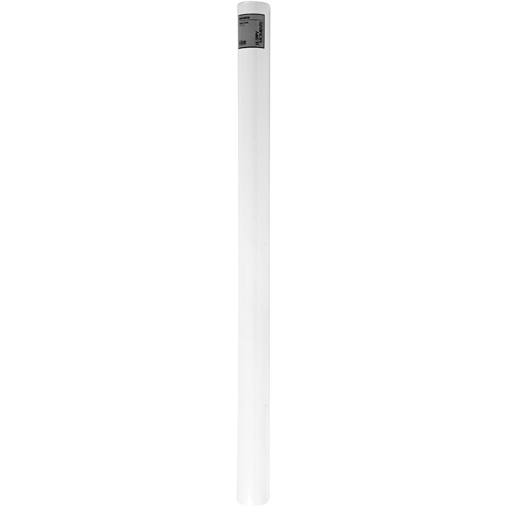 Nappe Creativ company en imitation textile, l: 125 cm, 70 gr, blanc, 10 m 1 rouleau