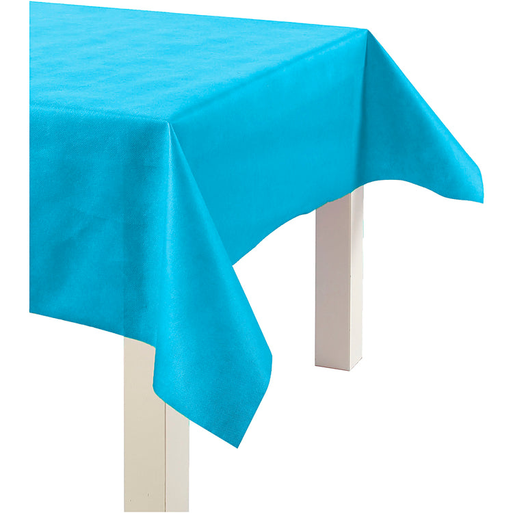 Nappe Creativ company en imitation textile, l: 125 cm, 70 gr, turquoise, 10 m 1 rouleau