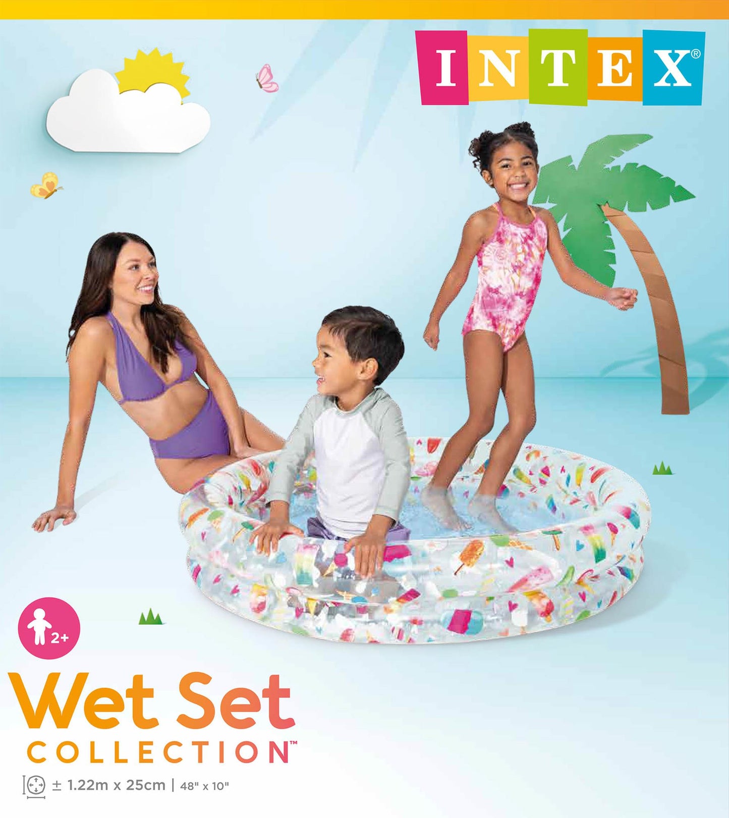 Impression de glace pour piscine Intex 122x25