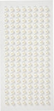 Creativ company demi-perles, d 5 mm, blanches, 144 pièces 1 boîte