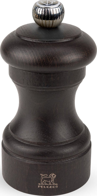 Moulin à sel bistro Peugeot 10 cm - chocolat - bois de hêtre