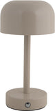 Lampe de table Leitmotiv James LED - gris - 12,5x12,5x24,5cm - scandinave