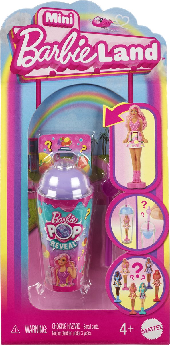 Barbie mini land poupée révéler - article surprise - 3,8 cm - mini poupée