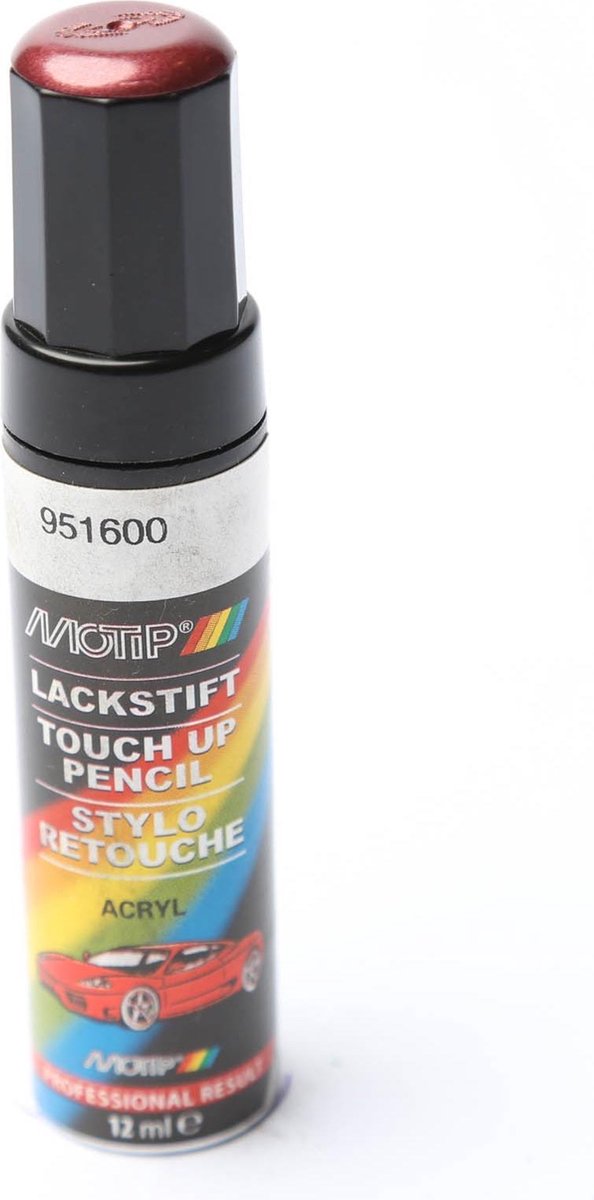 Motip 951600 - stylo peinture automobile - rouge métallisé - 12 ml