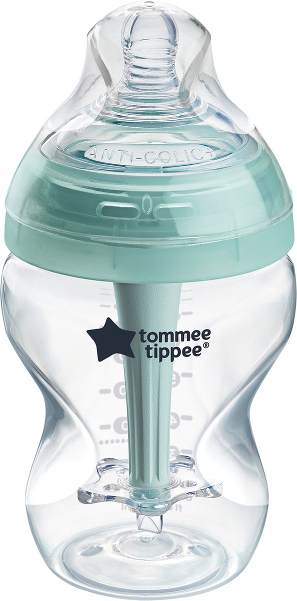 Biberon anti-colique avancé Tommee tippee - lot de 1 biberon 260 ml - faible débit 0m+