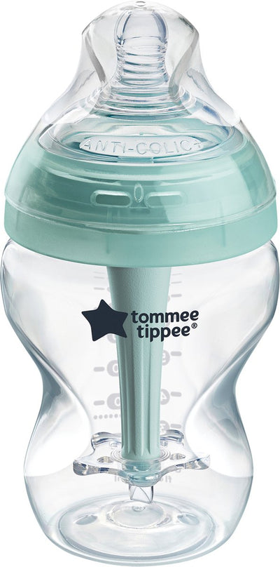 Biberon anti-colique avancé Tommee tippee - lot de 1 biberon 260 ml - faible débit 0m+